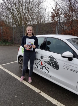 From Sheringham<br />
Passed 18/01/2019<br />
Instructor Sharon Cox